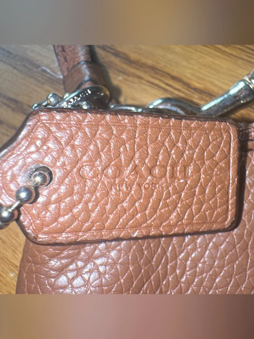 Coach pebbled leather